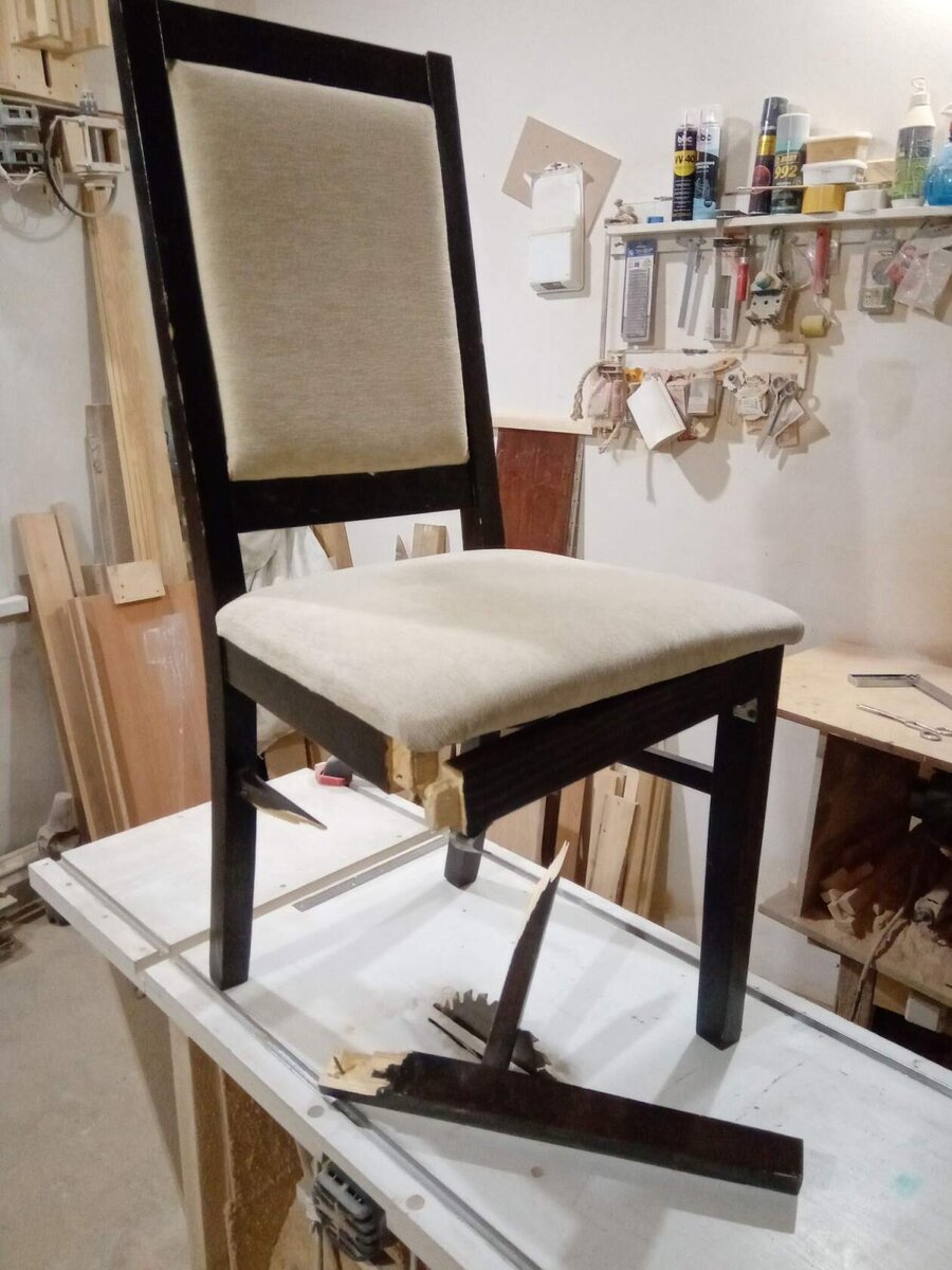 Ремонт деревянного стула своими руками
