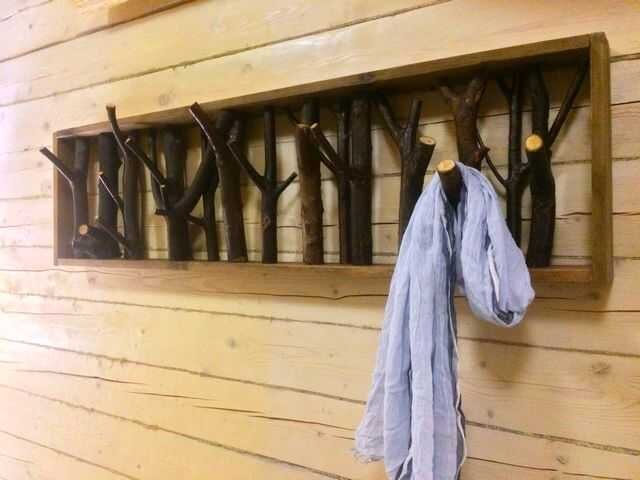 Вешалка из веток. 👍