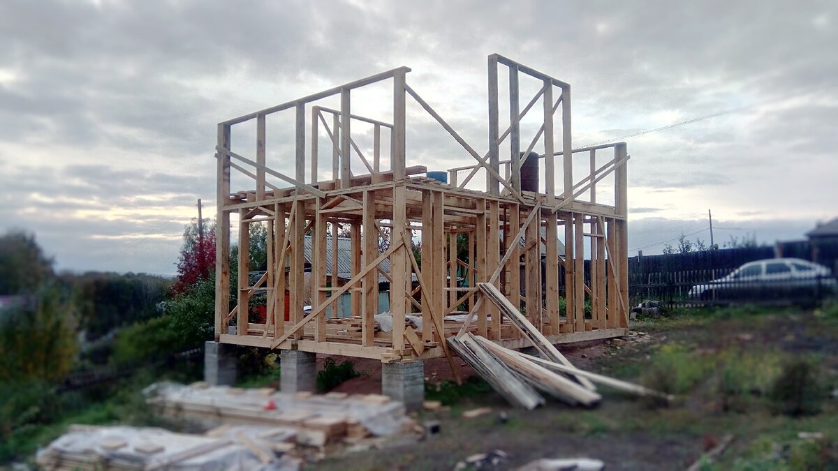 каркасный домик. древкар киров. каркасный дом компания каркас лидер. дом варяг без отделки. каркас 8пп27-71.