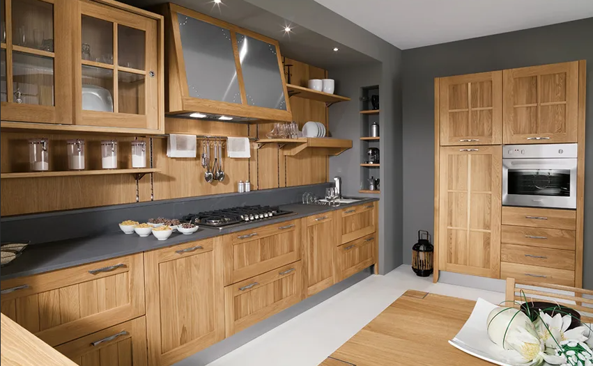 Современная кухня из массива