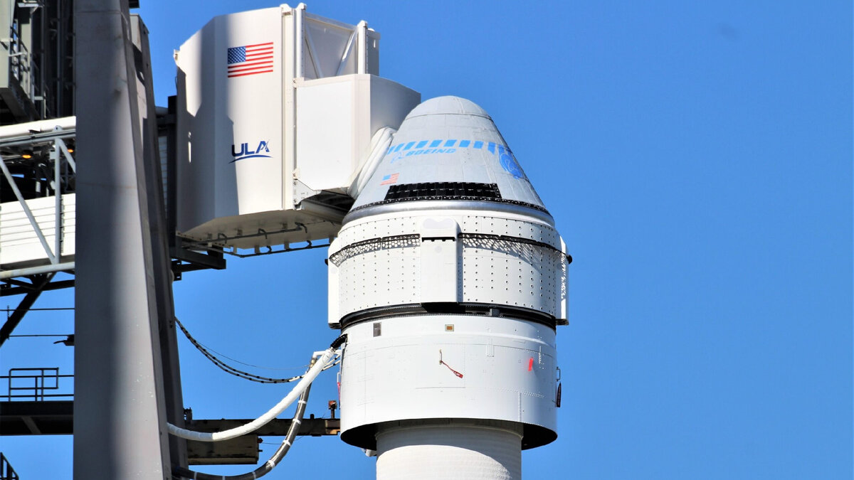 CST-100 Starliner, установленный на ракету-носитель Atlas V. Взято из Яндекс-картинок