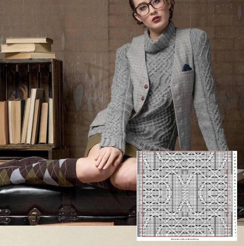 Джемпер из журнала Interweave Knits - Fall. Фото источник: www.liveinternet.ru/users/5173920/post438915016.