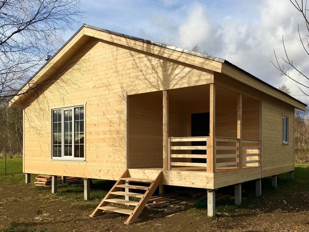 Дом построен в дер. Сабо, за основу взят проект К-15 из нашего каталога.