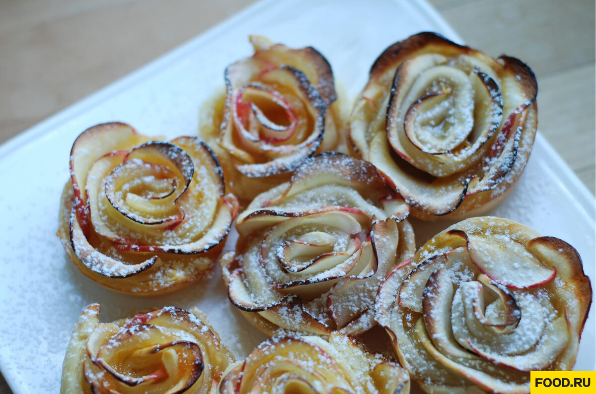 Яблочные розочки