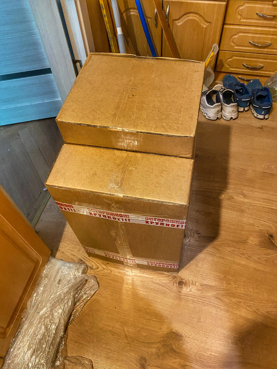 В таком виде была доставлена когтеточка 