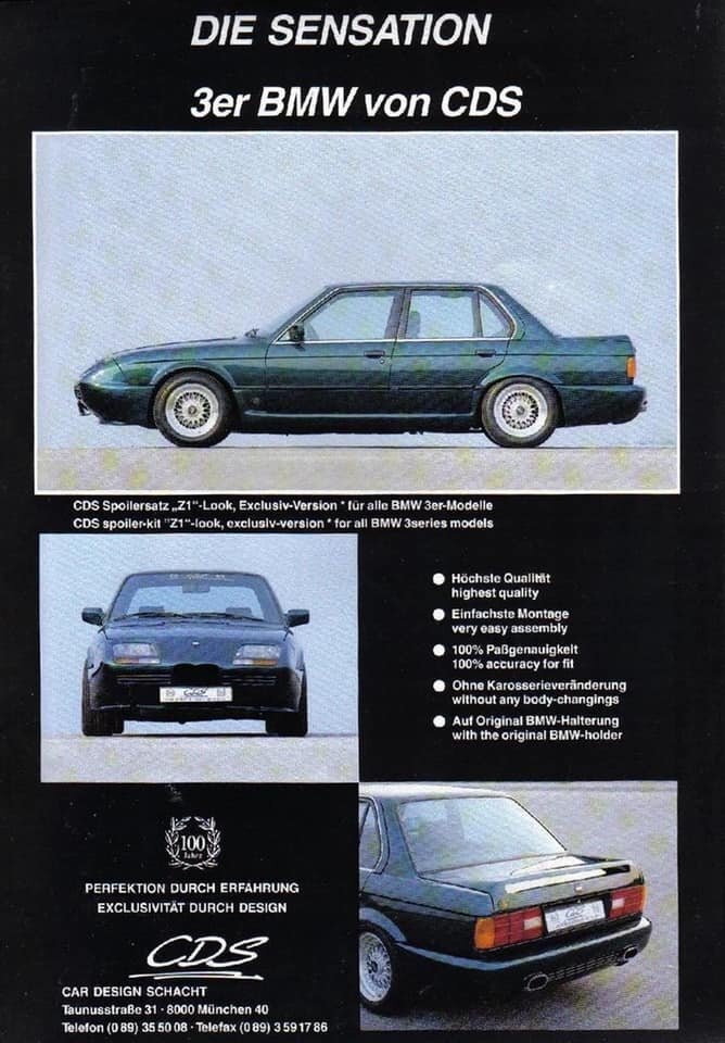 Начнем с малого — «трешки»-седана с передком от BMW Z1. Он существенно удлинил машину и сделал ее довольно несуразной. Вдобавок появились еще какие-то странные накладки на пороги. Симпатичные спицевые колеса здесь уже мало что решают