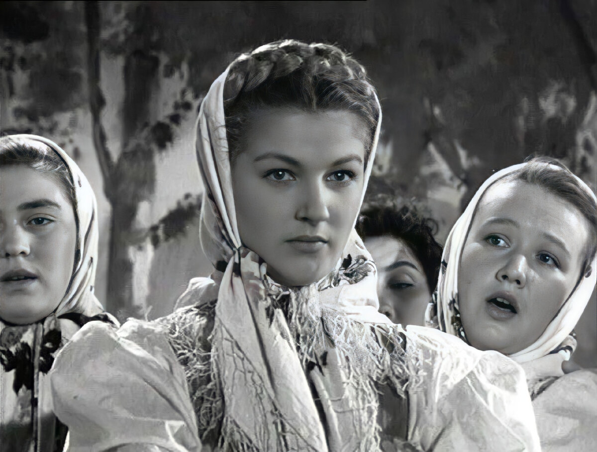 Светлана Дружинина в роли Ларисы. Кадр из фильма «Дело было в Пенькове», 1957 год, режиссер Станислав Ростоцкий