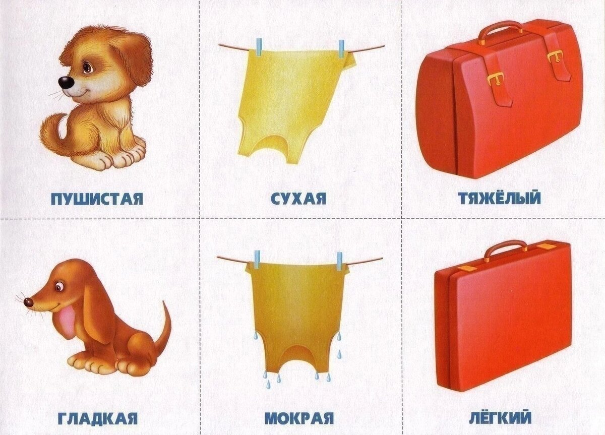 Противоположные слова картинки