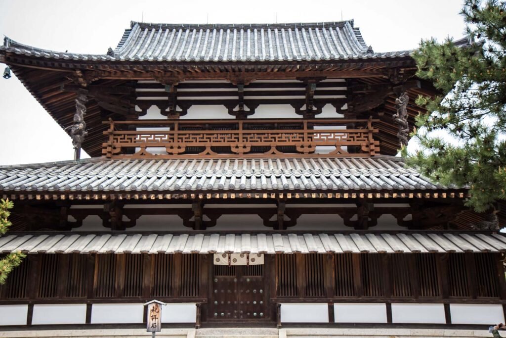 Пагода храма в префектуре Нара — одно из древнейших зданий, в строительстве которого использовался метод шоу суги бан.