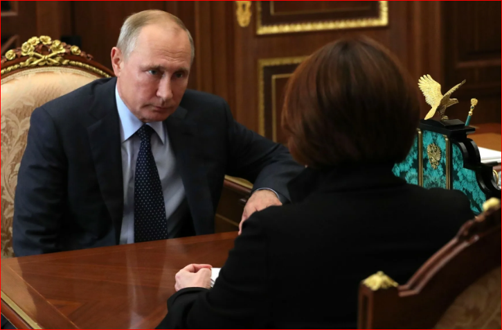 Путин и Набиуллина. Фото - oko-planet.su