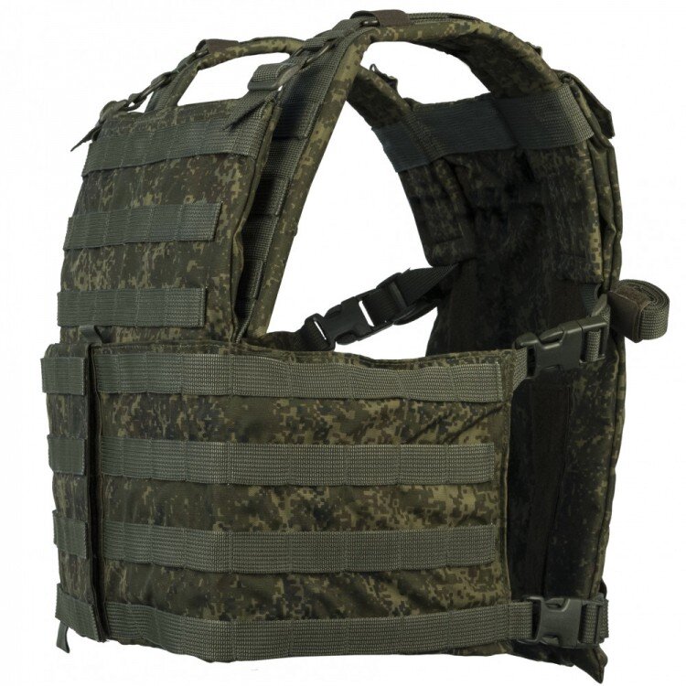 Общий вид нагрудника. Сразу обращаем внимание на фастексы и схему крепления боковых элементов.