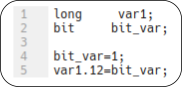 Битовые переменные. Расширение синтаксиса компилятора СС5Х