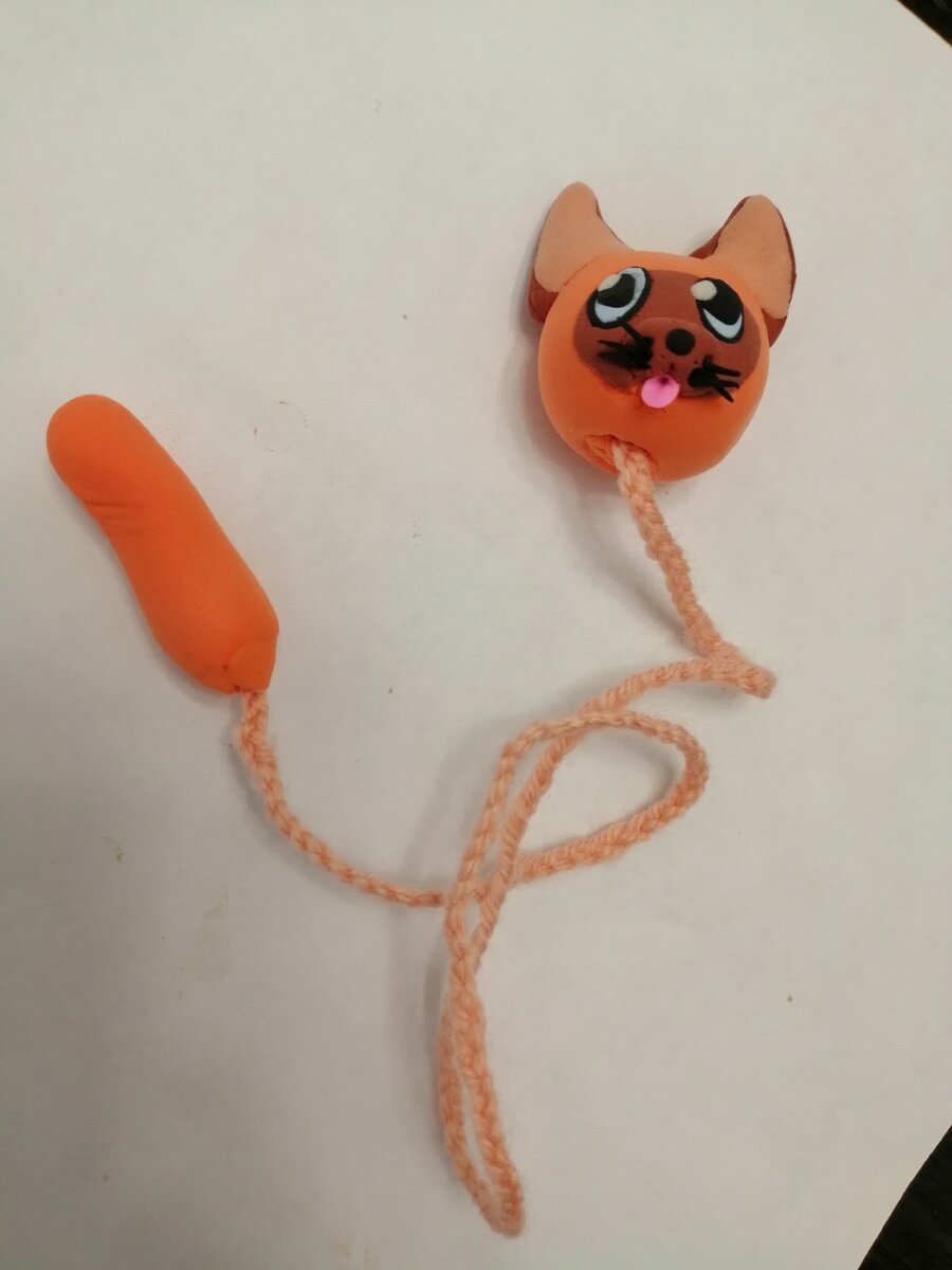 Котенок Гав из пластилина