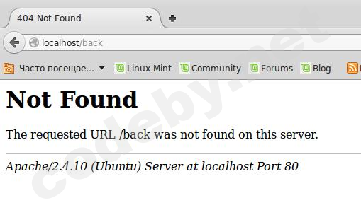 Это Linux Mint (Ubuntu) c Apache 2.4:

Нам с потрохами выдана и версия Apache и даже ОС, под которой он работает.
