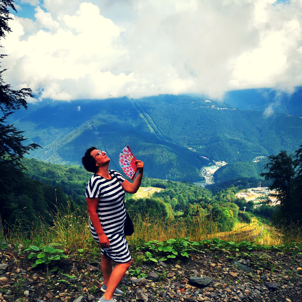 Фото автора. В горах под облаками.