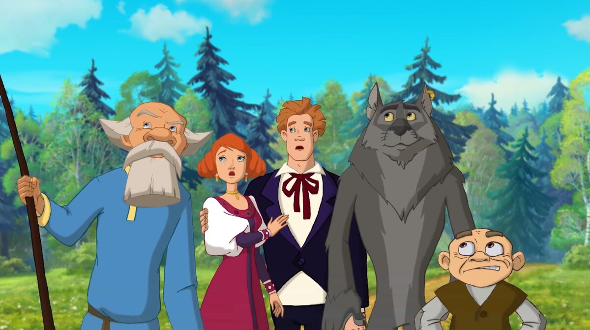 Кадр из мульта "Иван Царевич и Серый Волк"