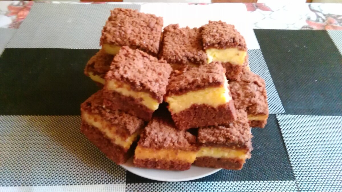 Пирог улыбка негра с творогом