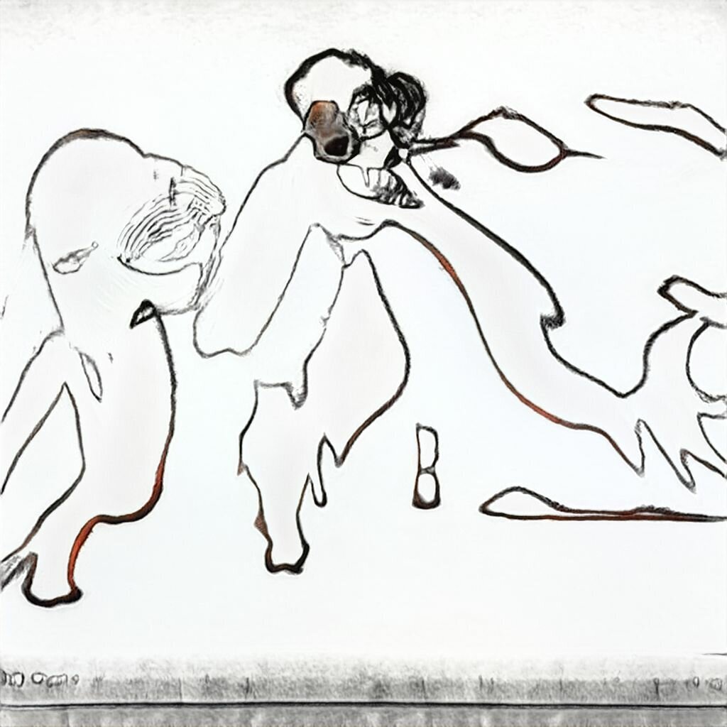 Картина "Неумение объединяться", созданная нейросетью Яндекс.Алиса