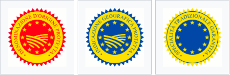 вот как выглядят эти товарные знаки (слева направо – DOC, IGT, STG)