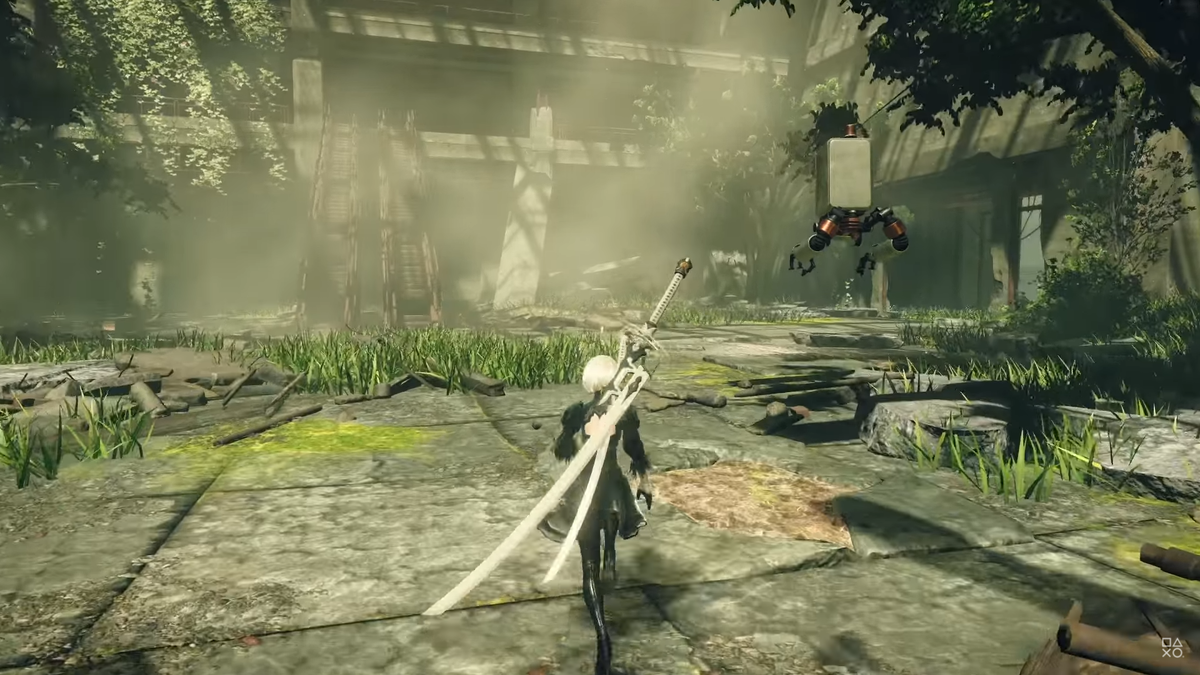 Nier кадр из игры. 