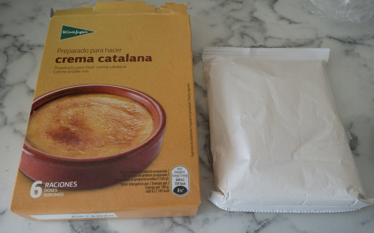 Этикетка crema Catalana