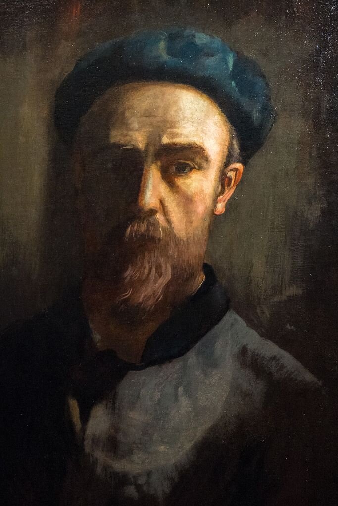 Зрелый Редон, автопортрет