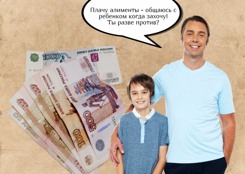Алименты отца и нарушение графика общения с ребенком