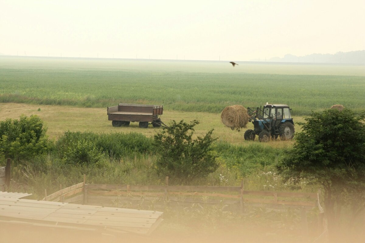 Вид со второго этажа нашего дома.