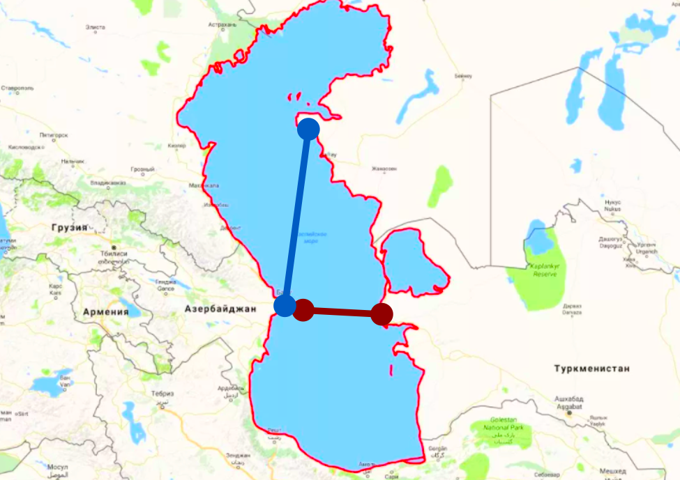 Сколько км до каспийска