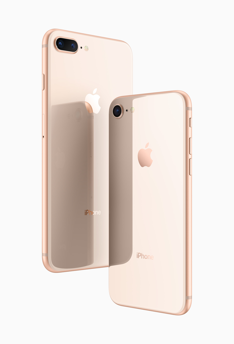 Iphone 8 и 8+ в розовом цвете