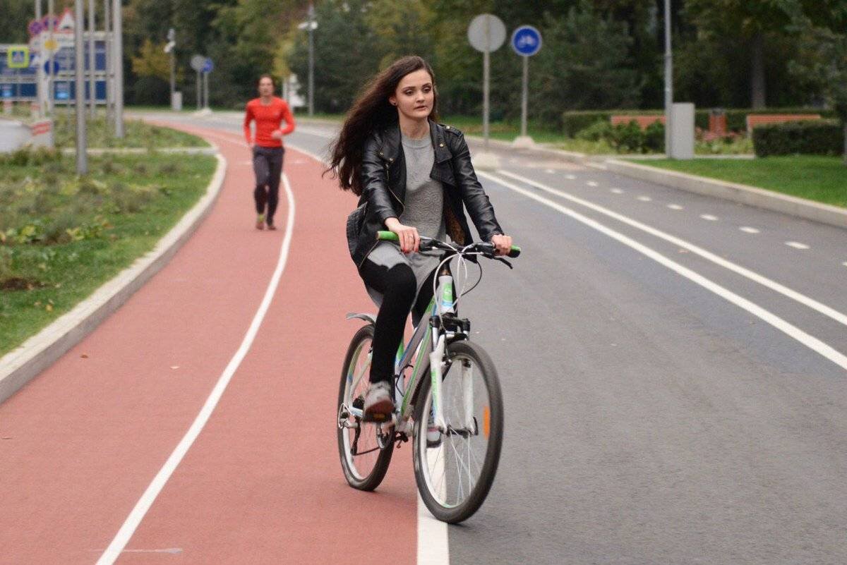 Ездить где хочешь. Велосипедная дорожка в парке. Велосипедист на велодорожке. Красивые велодорожки. Велосипед на велодорожке.