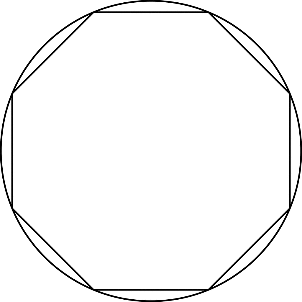 Вписанный восьмиугольник