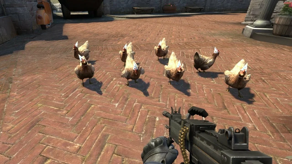 Петух кс. Counter Strike go курица. CS go Инферно куры. Рыжая Инферно курица КС го. КС го Инферно курицы.