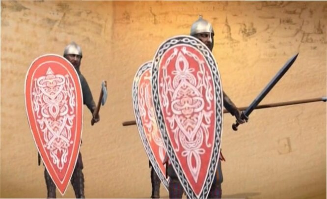 Русский воин в 9-10 веках