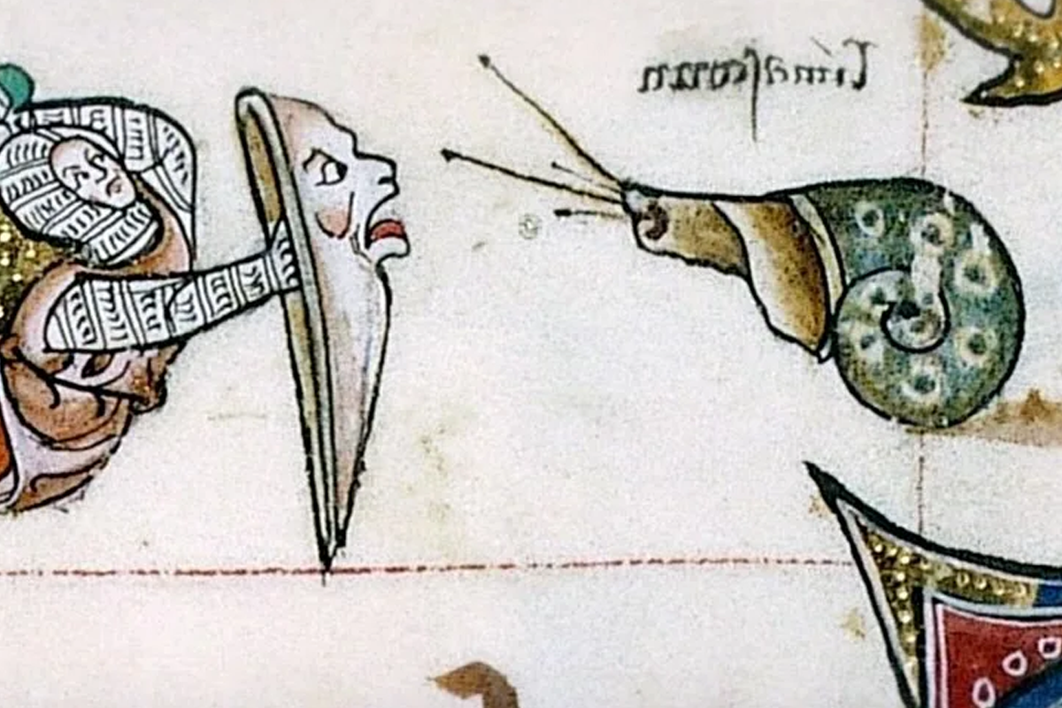 Улитка заяц. Улитка средневековый рисунок. Средневековые маргиналии. Улитки средневековые маргиналии. Рыцарь сражается с улиткой.