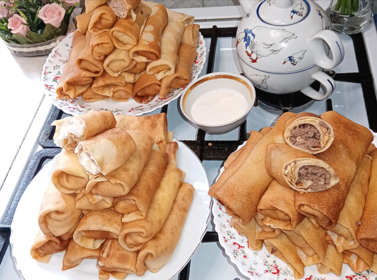 Блины, приготовленные по этому рецепту, отлично переносят заморозку.