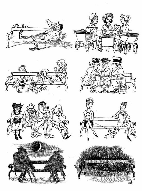 Херлуф Бидструп "Скамейка"