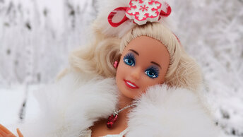 Happy Barbie 1989, holidays. Снежность, .