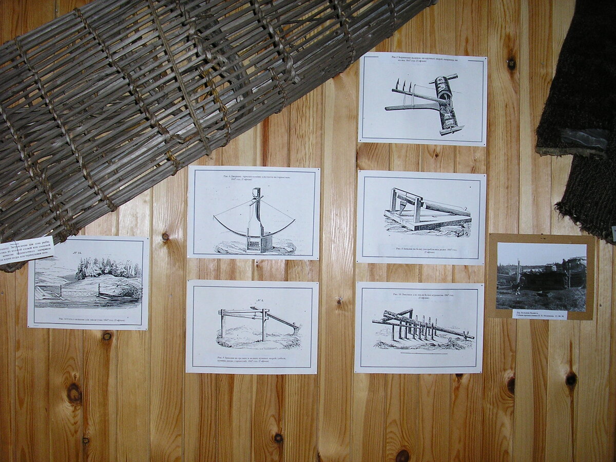 Типы ловушек на мелких пушных зверей,на глухаря и уток.