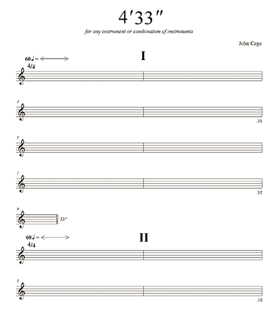 Джон Кейдж – 4,33