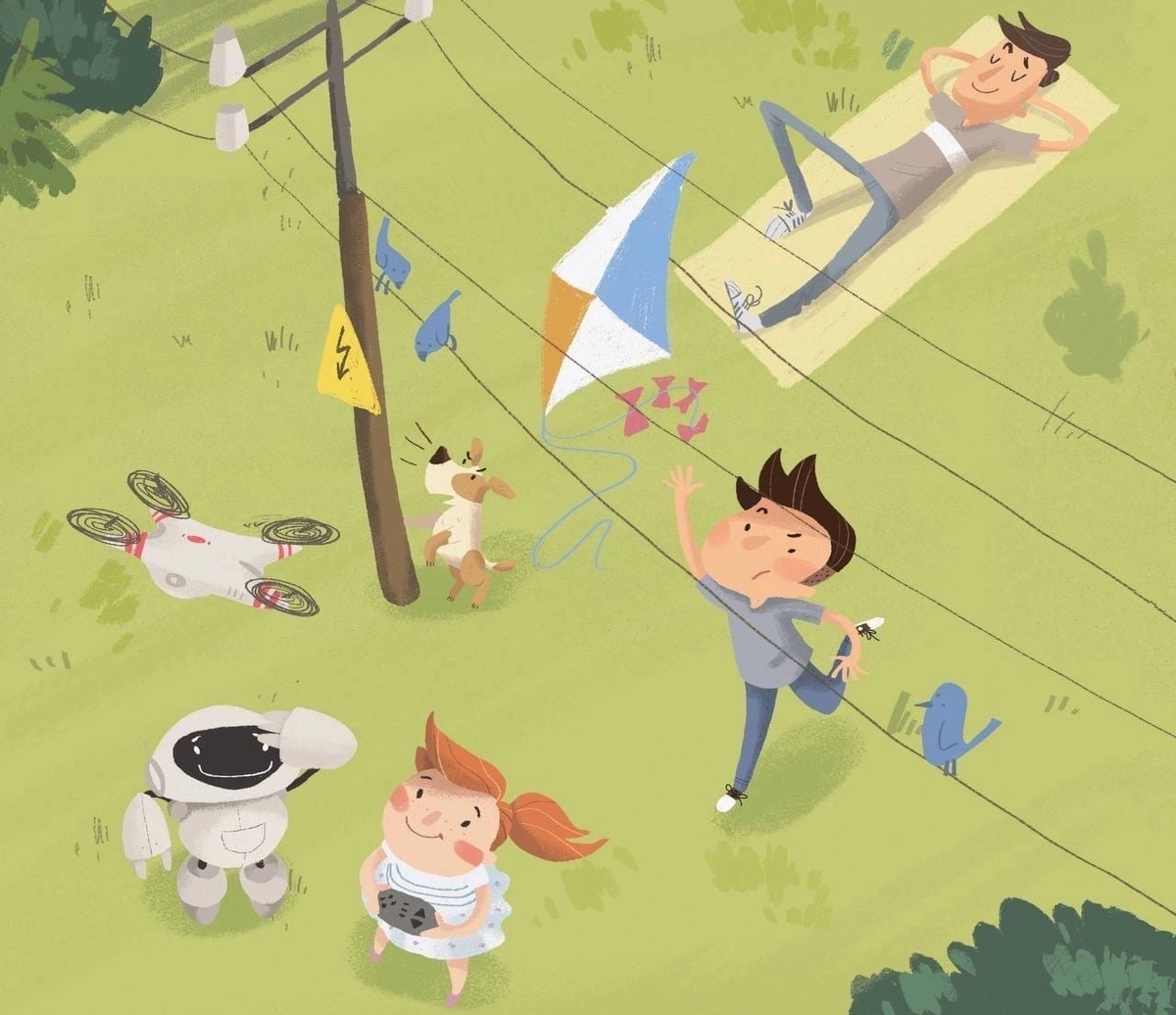 Играть рядом с энергоустановками опасно!