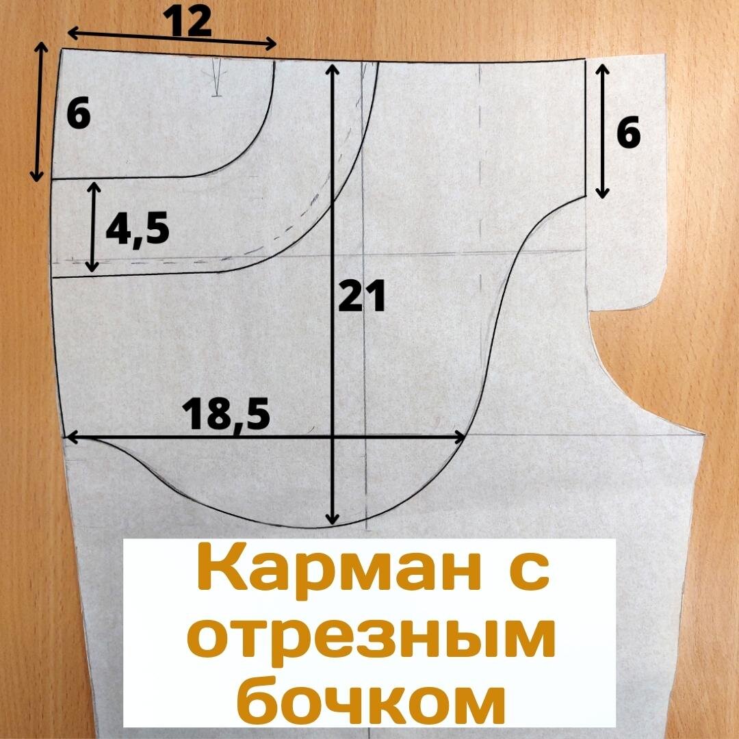 Размеры кармана