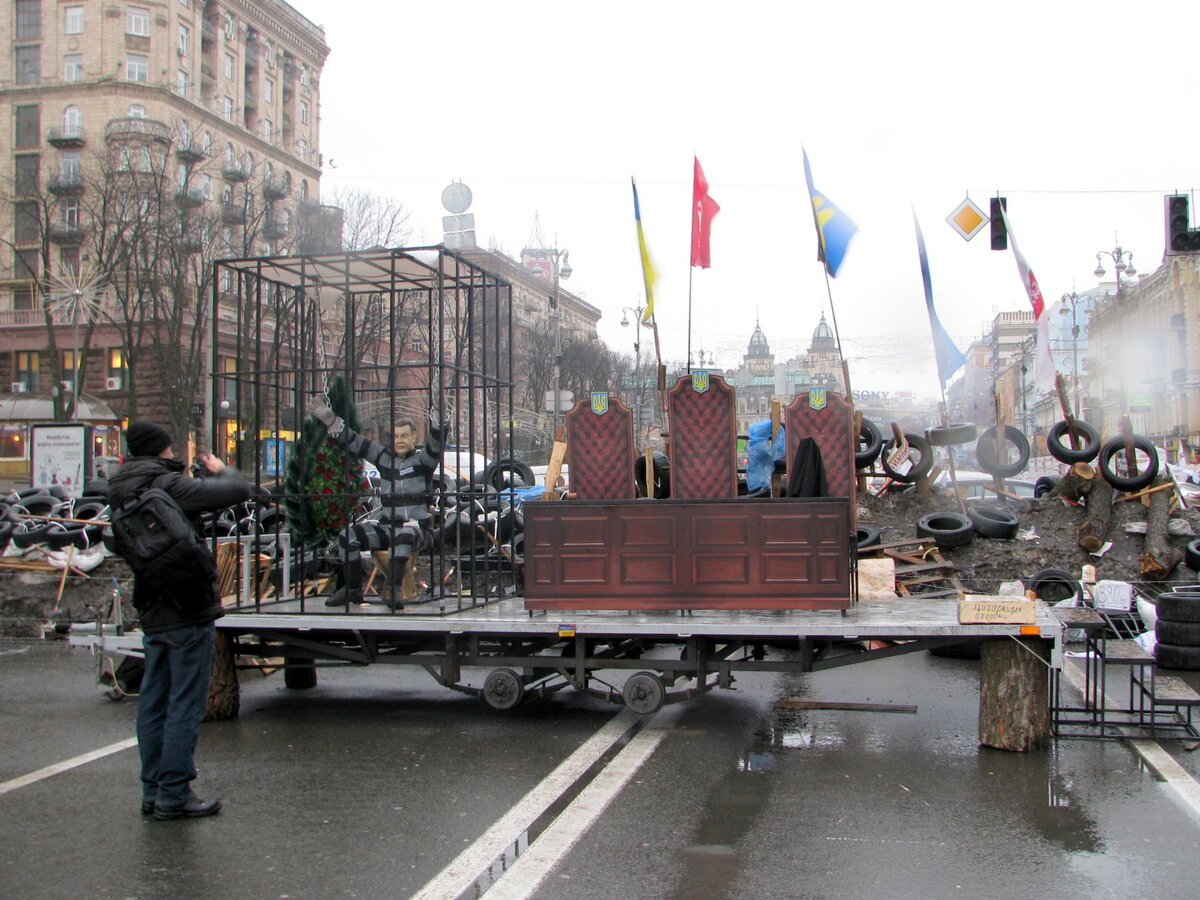 Крещатик, январь 2014 года. Фото автора.