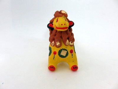 Племянникова В.П. Игрушка дымковская. Свистулька "Лев".1-я пол 1980-х гг.