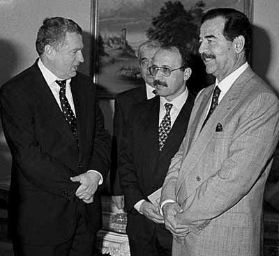 В. В. Жириновский  и Саддам Хусейн