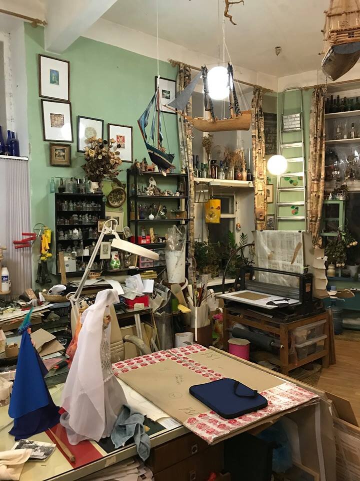 Уютная мастерская художников Бориса и Ольги Самосюк