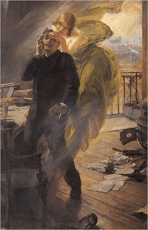 Альберт Майгнан. "Зеленая муза" (1895)