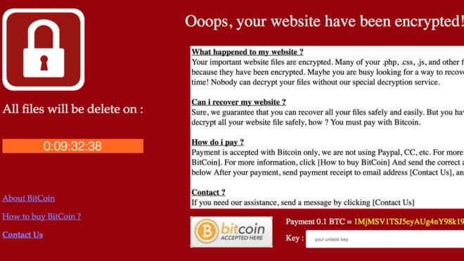 Изображение copyright ALIENVAULT Подпись к изображению Хакеры использовали кибер-атаку ransomware для компрометации веб-сайта правительства Украины