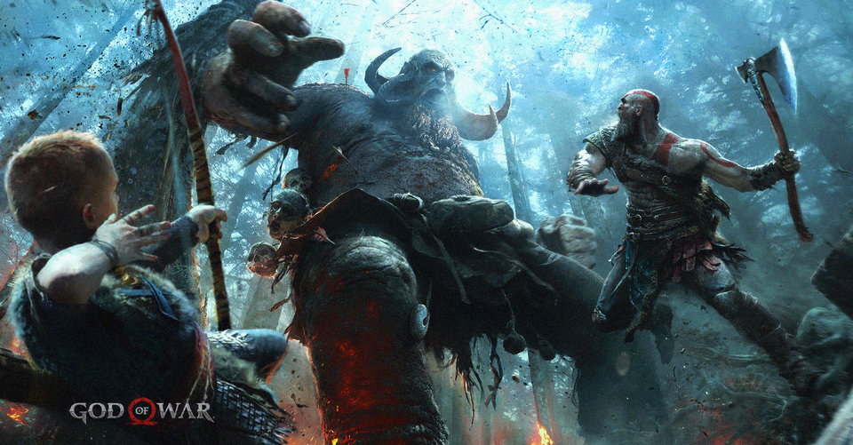 God of War, a new begining / God of War, новое начало
Маркетинговый арт, разработанный в сотрудничестве с Sony Santa Monica Studio.