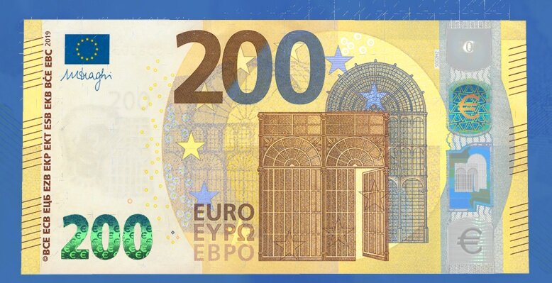 200 евро нового образца